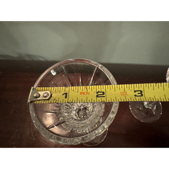 Mikasa Icicles Crystal Candle Holders 7.75" Pair Made In Germany Elegant Holiday - Picture 8 of 8